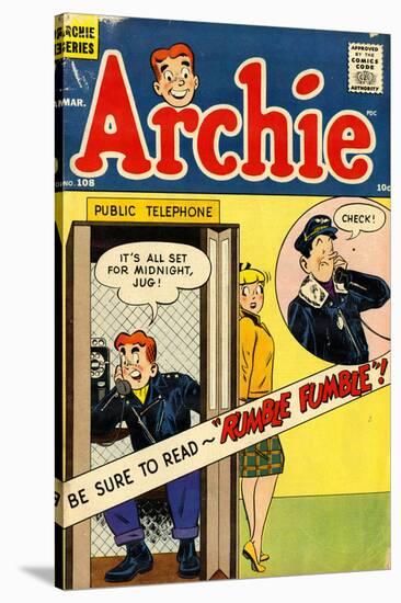 Archie Comics Retro: Archie Comic Book Cover No.108 (Aged)-null-Stretched Canvas