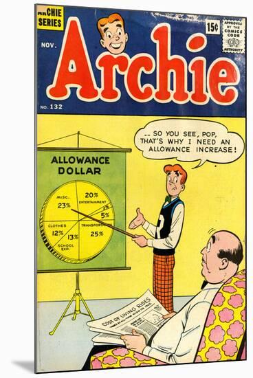 Archie Comics Retro: Archie Comic Book Cover No.132 (Aged)-Harry Lucey-Mounted Poster