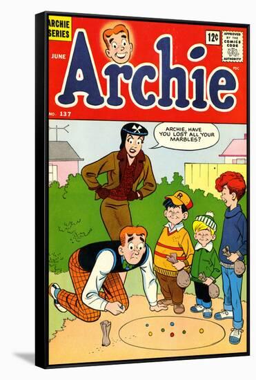 Archie Comics Retro: Archie Comic Book Cover No.137 (Aged)-null-Framed Stretched Canvas