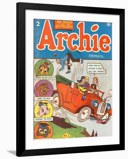 Archie Comics Retro: Archie Comic Book Cover No.2 (Aged)-Bob Montana-Framed Art Print