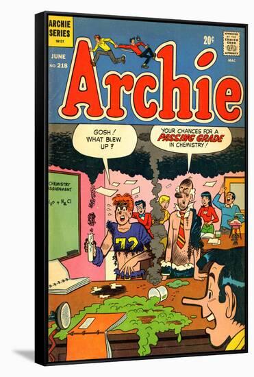 Archie Comics Retro: Archie Comic Book Cover No.218 (Aged)-null-Framed Stretched Canvas