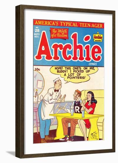 Archie Comics Retro: Archie Comic Book Cover No.28 (Aged)-Al Fagaly-Framed Art Print