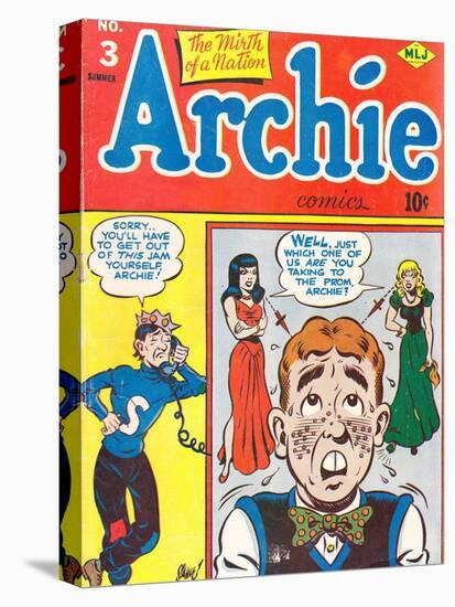 Archie Comics Retro: Archie Comic Book Cover No.3 (Aged)-Harry Sahle-Stretched Canvas