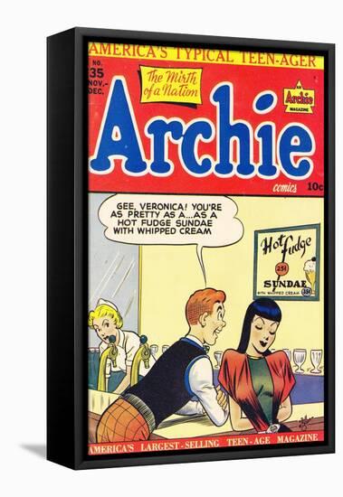 Archie Comics Retro: Archie Comic Book Cover No.35 (Aged)-Bill Vigoda-Framed Stretched Canvas