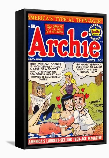 Archie Comics Retro: Archie Comic Book Cover No.68 (Aged)-null-Framed Stretched Canvas