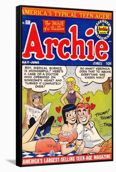 Archie Comics Retro: Archie Comic Book Cover No.68 (Aged)-null-Framed Stretched Canvas