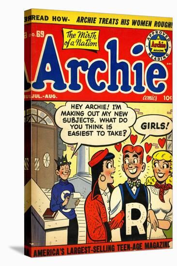 Archie Comics Retro: Archie Comic Book Cover No.69 (Aged)-null-Stretched Canvas