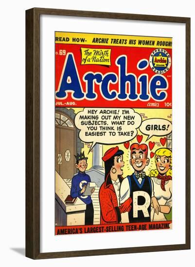 Archie Comics Retro: Archie Comic Book Cover No.69 (Aged)-null-Framed Art Print