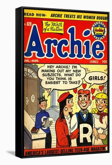 Archie Comics Retro: Archie Comic Book Cover No.69 (Aged)-null-Framed Stretched Canvas