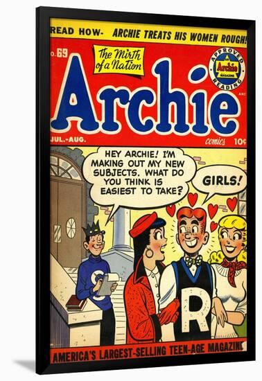 Archie Comics Retro: Archie Comic Book Cover No.69 (Aged)-null-Framed Art Print