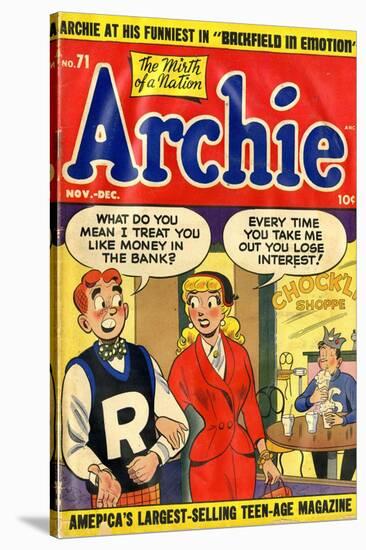 Archie Comics Retro: Archie Comic Book Cover No.71 (Aged)-null-Stretched Canvas