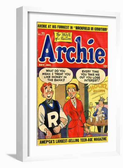 Archie Comics Retro: Archie Comic Book Cover No.71 (Aged)-null-Framed Art Print