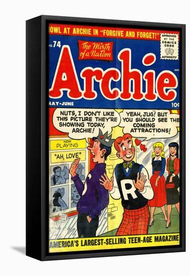 Archie Comics Retro: Archie Comic Book Cover No.74 (Aged)-null-Framed Stretched Canvas