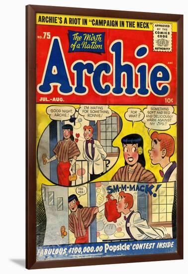 Archie Comics Retro: Archie Comic Book Cover No.75 (Aged)-null-Framed Art Print