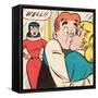Archie Comics Retro: Archie Comic Panel; Archie, Betty and Veronica (Aged)-null-Framed Stretched Canvas