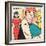 Archie Comics Retro: Archie Comic Panel; Archie, Betty and Veronica (Aged)-null-Framed Art Print