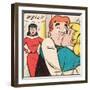 Archie Comics Retro: Archie Comic Panel; Archie, Betty and Veronica (Aged)-null-Framed Art Print