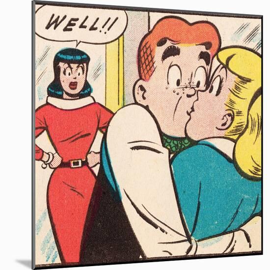 Archie Comics Retro: Archie Comic Panel; Archie, Betty and Veronica (Aged)-null-Mounted Art Print