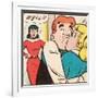 Archie Comics Retro: Archie Comic Panel; Archie, Betty and Veronica (Aged)-null-Framed Art Print