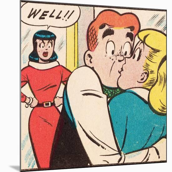 Archie Comics Retro: Archie Comic Panel; Archie, Betty and Veronica (Aged)-null-Mounted Art Print