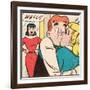 Archie Comics Retro: Archie Comic Panel; Archie, Betty and Veronica (Aged)-null-Framed Art Print