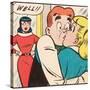 Archie Comics Retro: Archie Comic Panel; Archie, Betty and Veronica (Aged)-null-Stretched Canvas