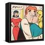 Archie Comics Retro: Archie Comic Panel; Archie, Betty and Veronica (Aged)-null-Framed Stretched Canvas