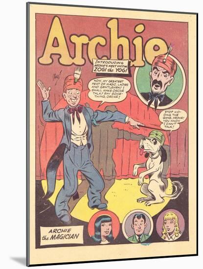 Archie Comics Retro: Archie Comic Panel Archie the Magician  (Aged)-Harry Sahle-Mounted Art Print