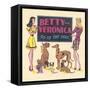 Archie Comics Retro: Archie Comic Panel Betty and Veronica Go to The Dogs (Aged)-Bill Woggon-Framed Stretched Canvas