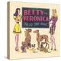 Archie Comics Retro: Archie Comic Panel Betty and Veronica Go to The Dogs (Aged)-Bill Woggon-Stretched Canvas