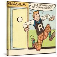 Archie Comics Retro: Archie Comic Panel; Conspiracy of Clumsiness (Aged)-null-Stretched Canvas