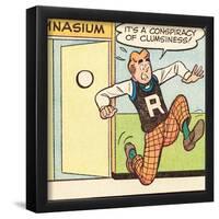 Archie Comics Retro: Archie Comic Panel; Conspiracy of Clumsiness (Aged)-null-Framed Poster