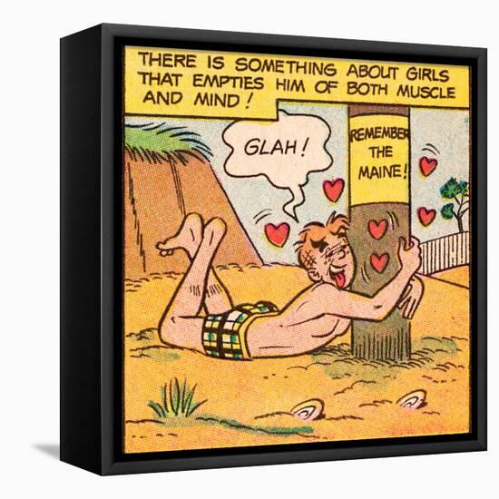 Archie Comics Retro: Archie Comic Panel; Glah! (Aged)-null-Framed Stretched Canvas