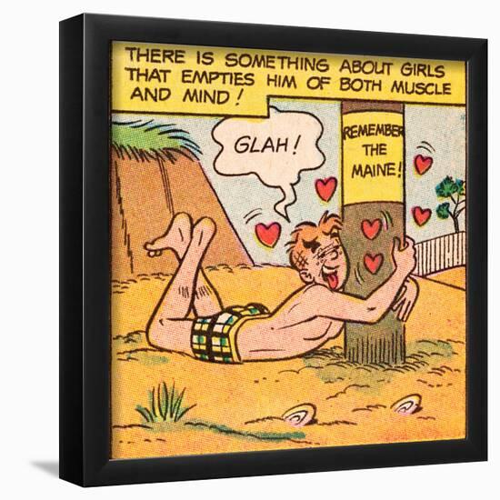 Archie Comics Retro: Archie Comic Panel; Glah! (Aged)-null-Framed Poster