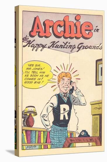 Archie Comics Retro: Archie Comic Panel Happy Hunting Grounds (Aged)-Bill Vigoda-Stretched Canvas