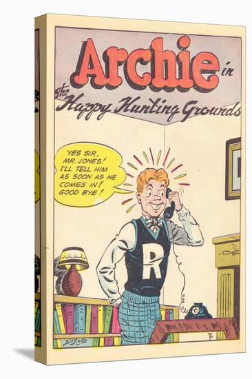 Archie Comics Retro: Archie Comic Panel Happy Hunting Grounds (Aged)-Bill Vigoda-Stretched Canvas