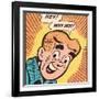 Archie Comics Retro: Archie Comic Panel; Hey! Why Not? (Aged)-null-Framed Art Print