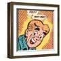 Archie Comics Retro: Archie Comic Panel; Hey! Why Not? (Aged)-null-Framed Art Print