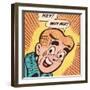 Archie Comics Retro: Archie Comic Panel; Hey! Why Not? (Aged)-null-Framed Art Print