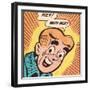Archie Comics Retro: Archie Comic Panel; Hey! Why Not? (Aged)-null-Framed Art Print