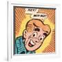 Archie Comics Retro: Archie Comic Panel; Hey! Why Not? (Aged)-null-Framed Art Print