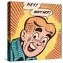 Archie Comics Retro: Archie Comic Panel; Hey! Why Not? (Aged)-null-Stretched Canvas