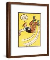 Archie Comics Retro: Archie Comic Panel; Rollerskating Oops! (Aged)-null-Framed Art Print