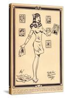 Archie Comics Retro: Archie Comic Panel With Love Veronica Lodge (Aged)-Harry Sahle-Stretched Canvas