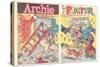 Archie Comics Retro: Archie Comic Spread Archie The Painter (Aged)-null-Stretched Canvas