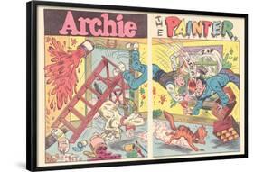 Archie Comics Retro: Archie Comic Spread Archie The Painter (Aged)-null-Framed Poster