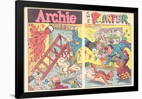 Archie Comics Retro: Archie Comic Spread Archie The Painter (Aged)-null-Framed Poster