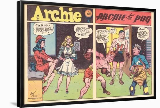 Archie Comics Retro: Archie Comic Spread Archie The Pug (Aged)-Harry Sahle-Framed Poster