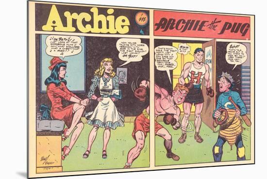 Archie Comics Retro: Archie Comic Spread Archie The Pug (Aged)-Harry Sahle-Mounted Poster