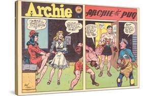 Archie Comics Retro: Archie Comic Spread Archie The Pug (Aged)-Harry Sahle-Stretched Canvas